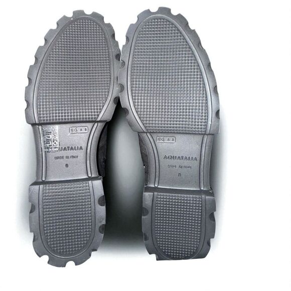 New Aquatalia Kyla Womens Weatherproof Suede & Sheepskin Zip Boot Black Size 8 - Picture 6 of 10